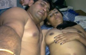 Sexy desi couple nude kissing with big boobs